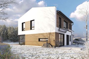  Projekt domu Skagen III DCP401b (WOB1687) - projekt domu z pełnym piętrem - Zdjęcie 3