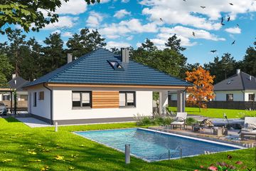  Projekt domu Tryton 3 B (WOE1125) - projekt domu parterowego - Zdjęcie 4