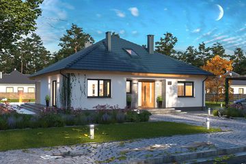  Projekt domu Tryton 3 WZ (WOE1126) - projekt domu parterowego - Zdjęcie 2