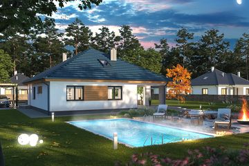  Projekt domu Tryton 3 WZ (WOE1126) - projekt domu parterowego - Zdjęcie 6