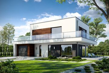  Projekt domu Szykowny D43 (WWB1041) - projekt domu z pełnym piętrem - Zdjęcie 3