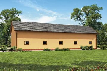  Projekt budynku gospodarczego G224 budynek gospodarczy (SLN2001) - projekt budynku parterowego - Zdjęcie 3