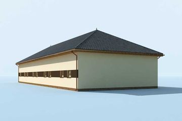  Projekt budynku gospodarczego G223 budynek gospodarczy (SLN2002) - projekt budynku parterowego - Zdjęcie 4