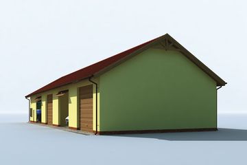  Projekt budynku gospodarczego G221 budynek gospodarczy (SLN2003) - projekt budynku parterowego - Zdjęcie 4