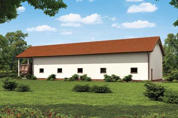  Projekt budynku gospodarczego G225 budynek gospodarczy (SLN2004) - projekt budynku parterowego - Zdjęcie 3