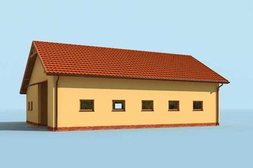  Projekt budynku gospodarczego G231 budynek gospodarczy (SLN2007) - projekt budynku parterowego - Zdjęcie 4