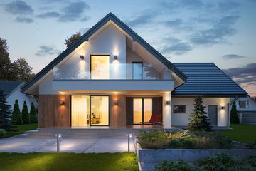  Projekt domu Dino 2 (BSE1141) - projekt domu parterowego z poddaszem - Zdjęcie 2
