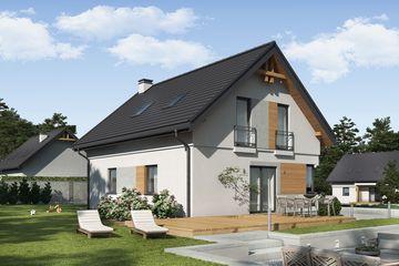  Projekt domu Velva (SLN2576) - projekt domu parterowego z poddaszem - Zdjęcie 3