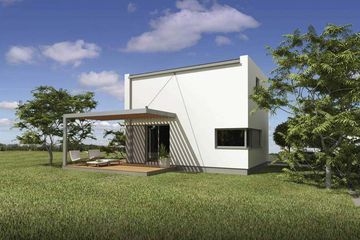  Projekt domu PS-OO-35-20-V01 (SLR1160) - projekt domu z pełnym piętrem - Zdjęcie 1