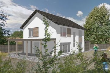  Projekt domu eko Typowy 39 (KKE1036) - projekt domu parterowego z poddaszem - Zdjęcie 1