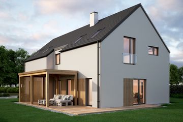  Projekt domu House 21 (WRG1073) - projekt domu parterowego z poddaszem - Zdjęcie 1