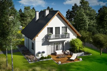  Projekt domu Daga (WRC2731) - projekt domu parterowego z poddaszem - Zdjęcie 3