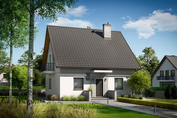  Projekt domu Dagna (WRC2732) - projekt domu parterowego z poddaszem - Zdjęcie 1