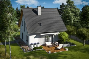  Projekt domu Dagna (WRC2732) - projekt domu parterowego z poddaszem - Zdjęcie 3