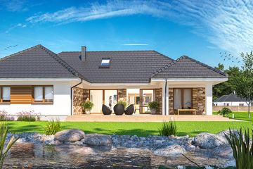  Projekt domu Pandora (WOE1127) - projekt domu parterowego - Zdjęcie 3