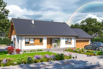  Projekt domu Tamara Modern WZ G2 (WOE1128) - projekt domu parterowego - Zdjęcie 2