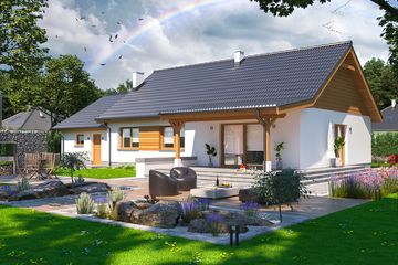  Projekt domu Tamara Modern WZ G2 (WOE1128) - projekt domu parterowego - Zdjęcie 3