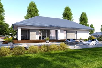  Projekt domu DomPasja 55 (BBE1046) - projekt domu parterowego - Zdjęcie 3