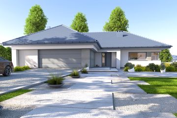  Projekt domu DomPasja 55 (BBE1046) - projekt domu parterowego - Zdjęcie 2