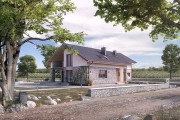  Projekt domu Słoneczny (BSA2179) - projekt domu parterowego z poddaszem - Zdjęcie 3