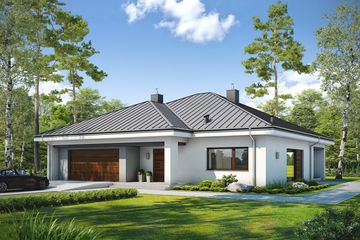  Projekt domu Dostępny D45 (WWB1044) - projekt domu parterowego - Zdjęcie 1