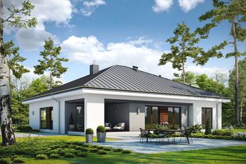  Projekt domu Dostępny D45 (WWB1044) - projekt domu parterowego - Zdjęcie 2