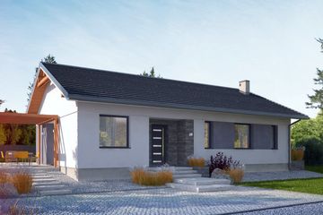  Projekt domu Basicus I (SLS1126) - projekt domu parterowego - Zdjęcie 1