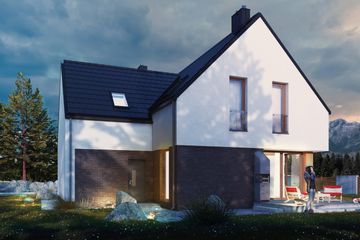  Projekt domu Prudens I G1 (SLS1127) - projekt domu parterowego z poddaszem - Zdjęcie 4