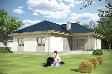  Projekt domu Karol II bez garażu [B] (WRF1007) - projekt domu parterowego - Zdjęcie 4