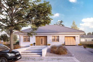  Projekt domu Fistaszek 3 (BSA2180) - projekt domu parterowego - Zdjęcie 3