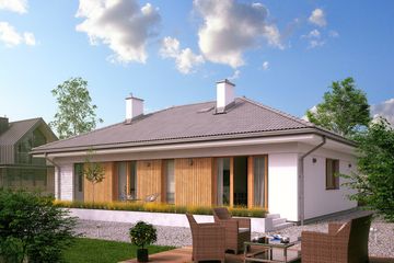  Projekt domu Fistaszek 3 (BSA2180) - projekt domu parterowego - Zdjęcie 4