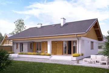  Projekt domu Fistaszek 4 (BSA2181) - projekt domu parterowego - Zdjęcie 2