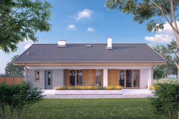  Projekt domu Fistaszek 4 (BSA2181) - projekt domu parterowego - Zdjęcie 3