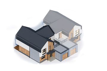  Projekt domu Bliźniak 01 (KZB1017) - projekt domu z pełnym piętrem - Zdjęcie 3