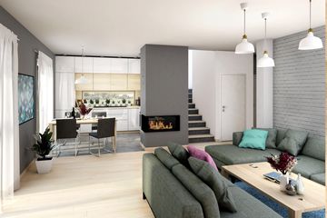  Projekt domu Kompaktowy 04 (KZB1018) - projekt domu parterowego z poddaszem - Zdjęcie 7