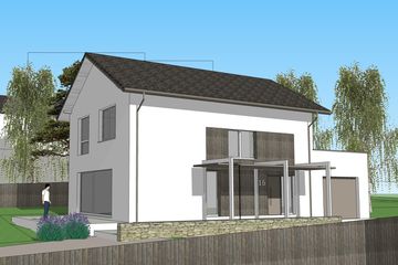  Projekt domu eko Typowy 30 (KKE1038) - projekt domu z pełnym piętrem - Zdjęcie 1