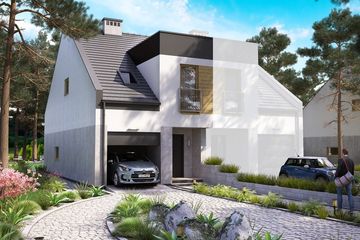 Projekt domu KA62S (PKT1058) - projekt domu parterowego z poddaszem - Zdjęcie 1