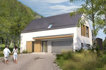  Projekt domu Z pergolą 02 (KZB1007) - projekt domu parterowego z poddaszem - Zdjęcie 4