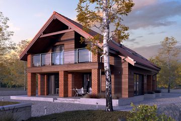  Projekt domu Karmin 2 (BSA2183) - projekt domu parterowego z poddaszem - Zdjęcie 2