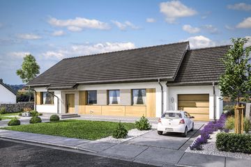  Projekt domu Domena 103 A-T (WRW1315) - projekt domu parterowego - Zdjęcie 2