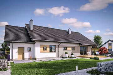  Projekt domu Domena 103 A-T (WRW1315) - projekt domu parterowego - Zdjęcie 4