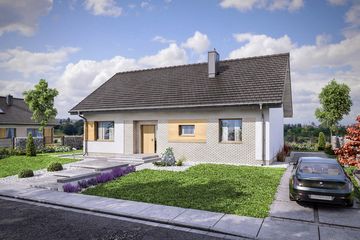  Projekt domu Domena 120 (WRW1316) - projekt domu parterowego - Zdjęcie 2