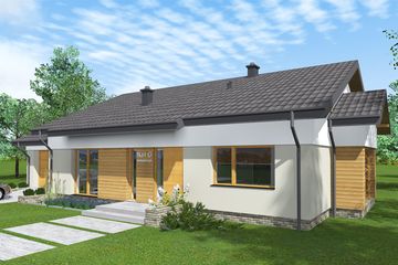  Projekt domu TK61G (WAK1090) - projekt domu parterowego - Zdjęcie 5