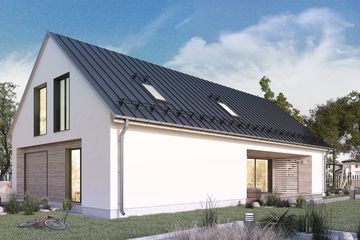  Projekt domu Z wnęką 04C (KZB1024) - projekt domu parterowego z poddaszem - Zdjęcie 3