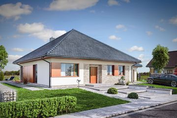  Projekt domu Domena 121 A (WRW1317) - projekt domu parterowego - Zdjęcie 2