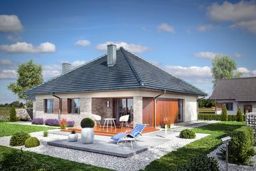  Projekt domu Domena 121 A (WRW1317) - projekt domu parterowego - Zdjęcie 3