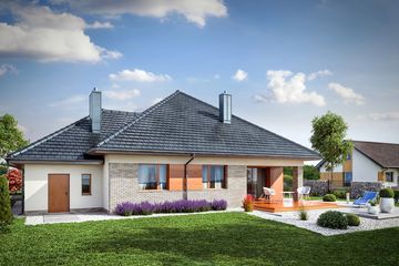  Projekt domu Domena 121 A (WRW1317) - projekt domu parterowego - Zdjęcie 4