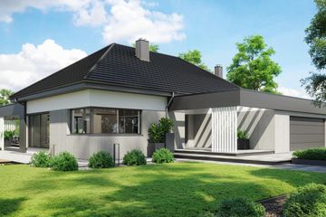  Projekt domu HomeKoncept 68 (KRX1082) - projekt domu parterowego - Zdjęcie 5