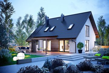  Projekt domu Mini 8 G1 (WRC2727) - projekt domu parterowego z poddaszem - Zdjęcie 4