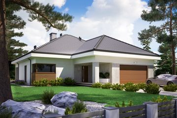  Projekt domu KA59 (PKT1060) - projekt domu parterowego - Zdjęcie 1